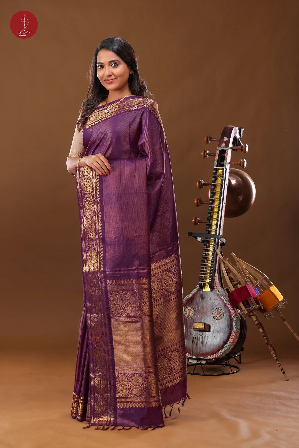Kanchipurum Silk Saree - House of Tuhil