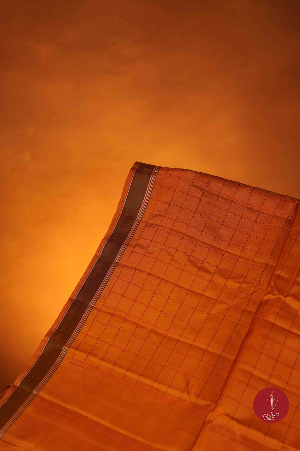 Pure Silk Pure Zari Handloom Kanchipuram Saree - Oil Mustard Muthu Kattam