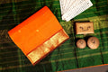 Kanchipuram Silk Cotton Saree * Tanishq Singapore - Mrugha - Orange and Bottle Green
