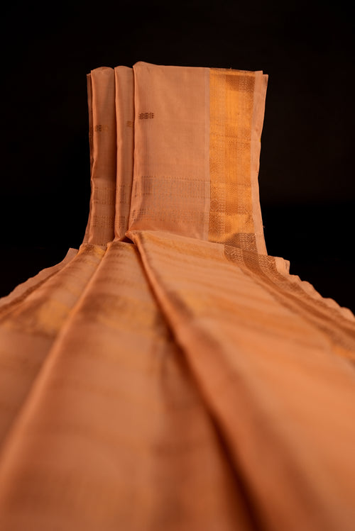 Kanchipuram Silk Cotton Saree * Tanishq Singapore - Aabharna - Ivory