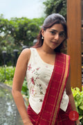 Handloom South Cotton Saree - Red Maroon Zari Kattam - Gatta Kusthi 2 - House of Tuhil