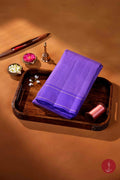 Koorainadu Saree - Silk Cotton - Violet and Light Lotus Pink - House of Tuhil